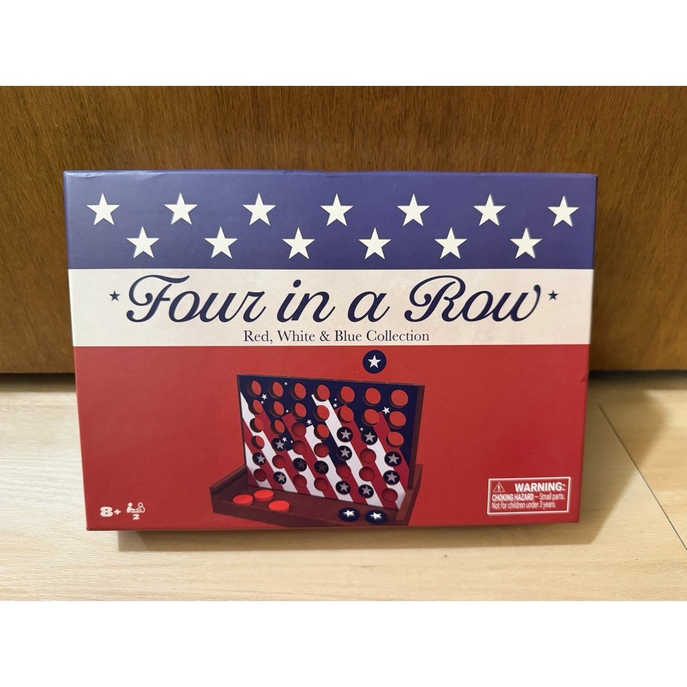 Four in a Row, Americana Collection in Red, White, Blue New In Box